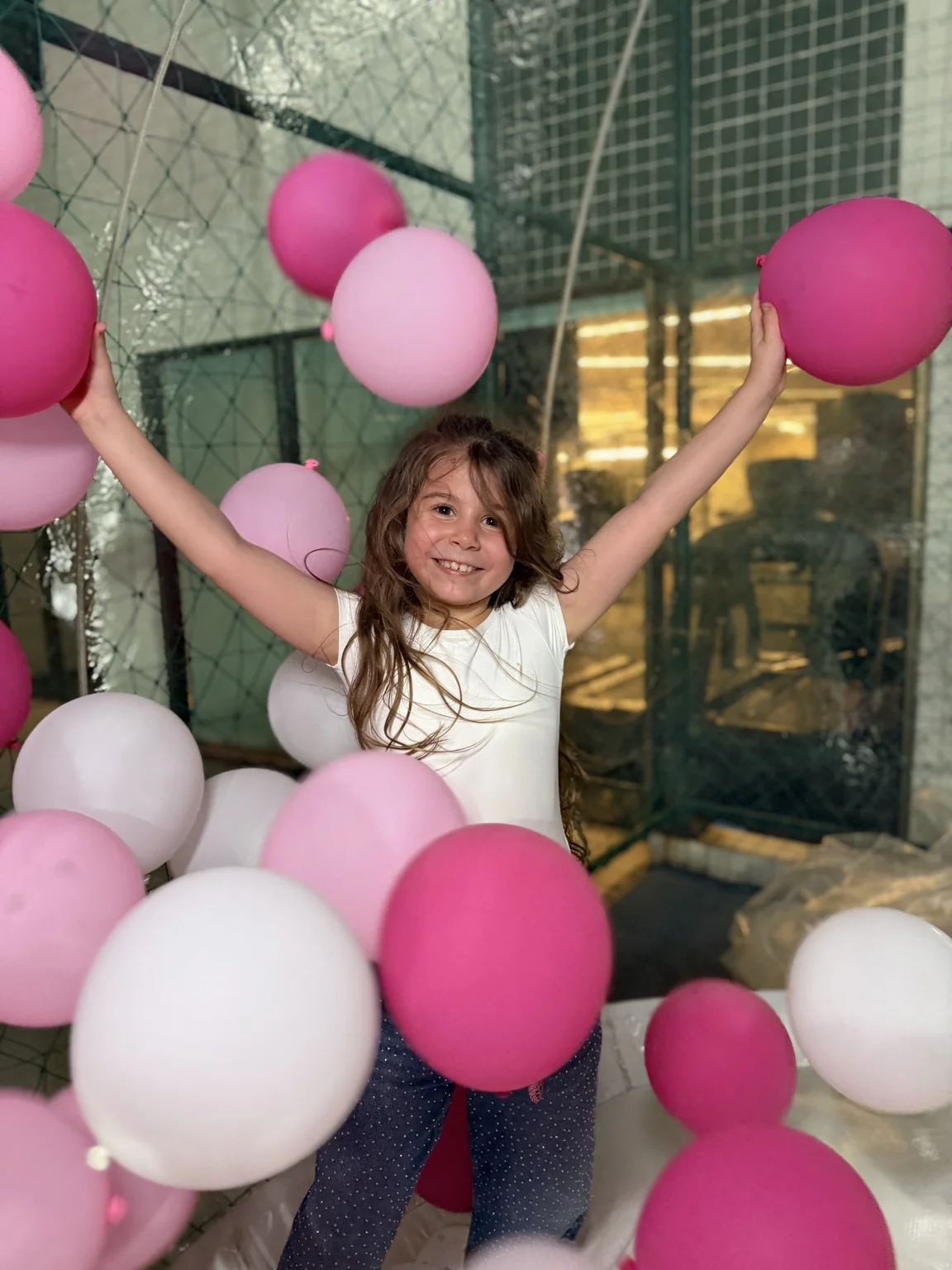 Festa em família e ambiente encantador com infláveis Tatá